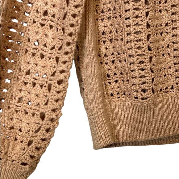 Brochu Walker Pale Peach Open Knit Sweater - Picture 5 of 7